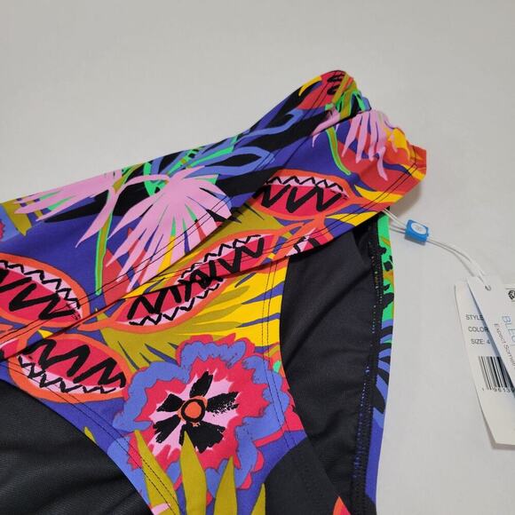 Bleu Rod Beattie Night Safari Twist-Front Sarong Hipster Swim Bottoms NWT US 4 - Picture 5 of 9